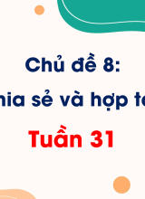 Chủ đề 8. Chia sẻ và hợp tác  Tuần 31
